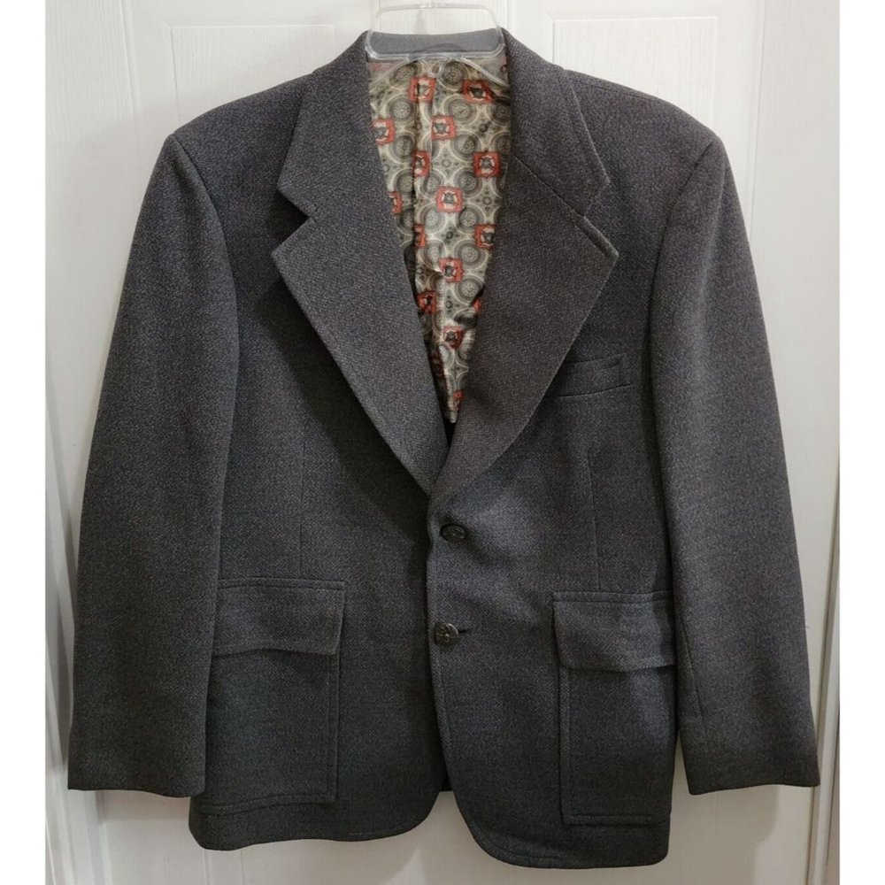 VTG Hart Schaffner Marx Jack Nicklaus Blazer Jacket Union Made Muirfield Cloth
